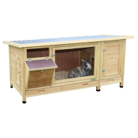 XXL wooden rabbit hutch