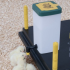 Square drinker with spout 0.5L : Capacité:1 liter