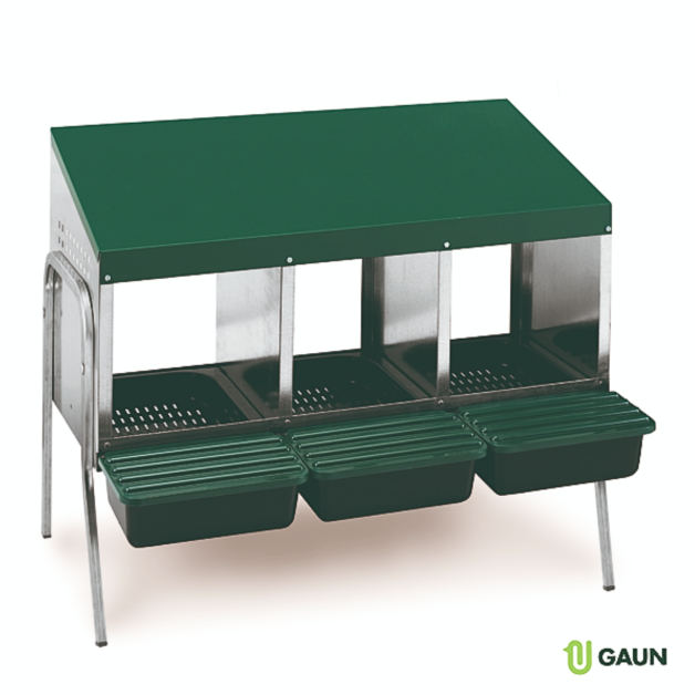 "Low-standing egg-laying box Gaun"