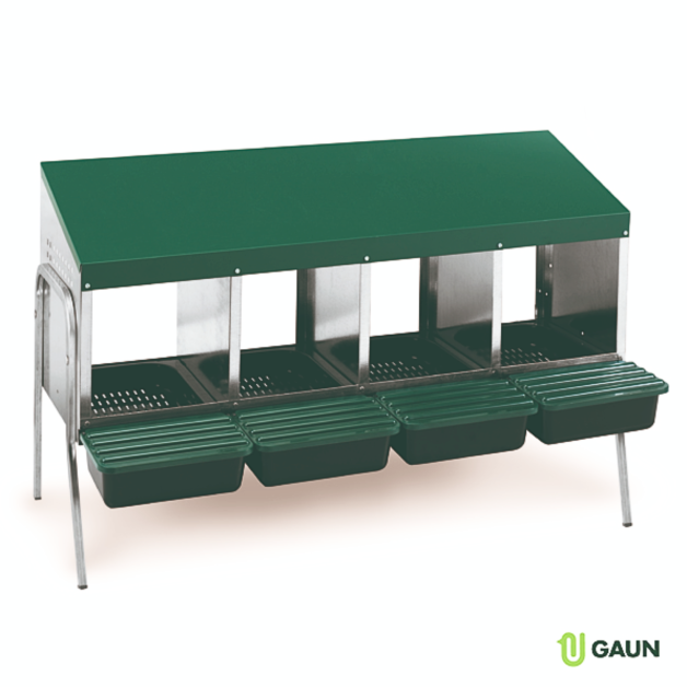 "Low-standing egg-laying box Gaun"