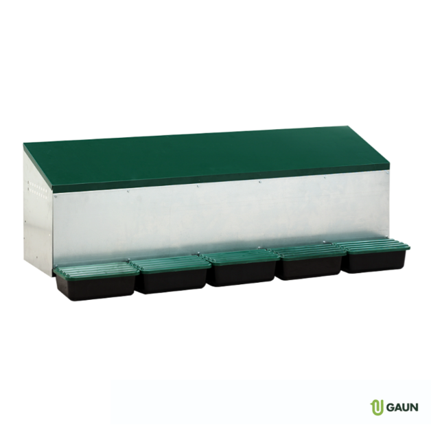 Nest box with base and double perch Gaun