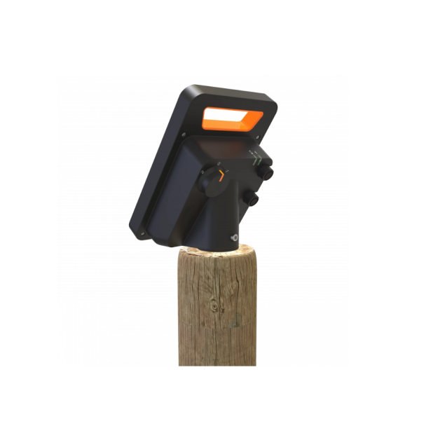 Mounting bracket for electric fence energizer