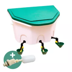 Drinkbak AviAqua 8L om op te hangen + 3 bakjes / pipetten Drinkbak AviAqua 8L om op te hangen + 3 bakjes / pipetten