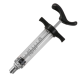 Graduated Bovivet Kruuse syringe in plexiglass