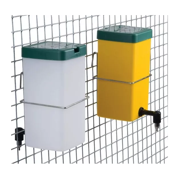 Pipet drinkfles met een fles van een liter voor konijnen.