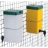 Pipet drinkfles met fles van een liter : Konijnen drinkfles model:Geel