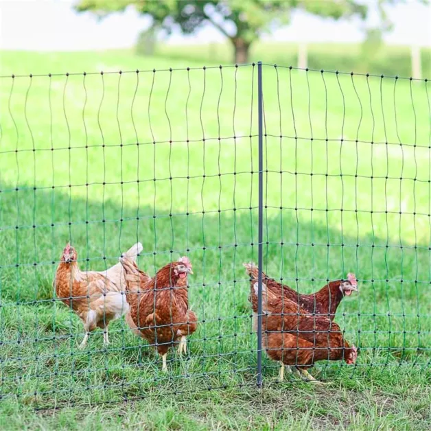 Dubbelpunt elektrische pluimveenet Kerbl. Dubbelpunt elektrische pluimveenet Kerbl.