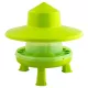 Green plastic standing hopper feeder