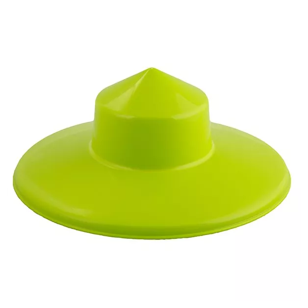 Nourrisseur à trémie sur pieds en plastique vert