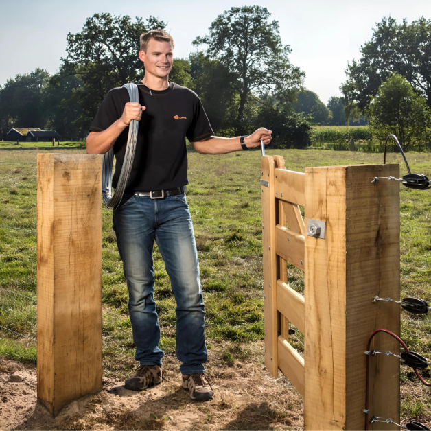 Stijve ronde draad voor elektrische omheining Stijve ronde draad voor elektrische omheining