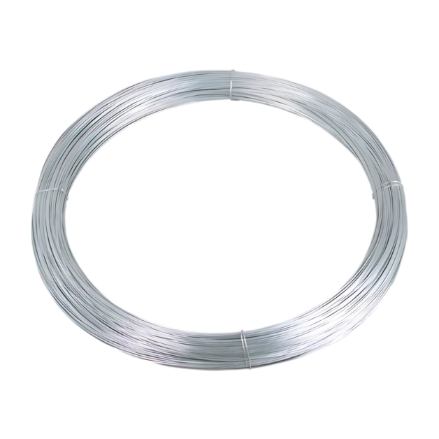 Rigid round wire for electric fence