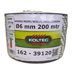 Koord 6 mm Koltec gevlochten - 200 M