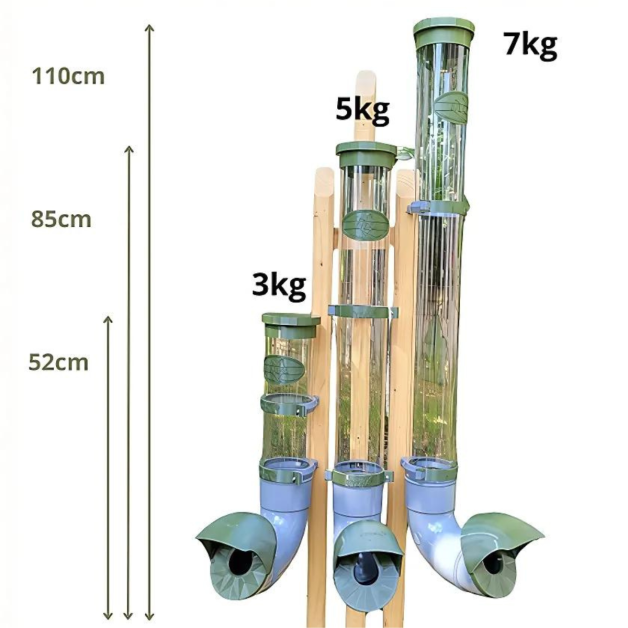 Ongediertebestendige voederbakken voor kippen
