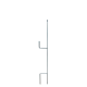 Galvanized steel stake