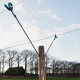 Reinforced insulator for wooden post