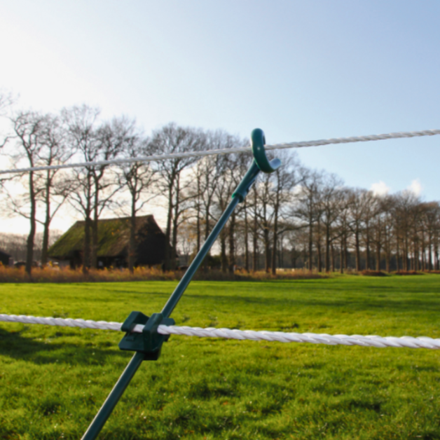 Versterkte isolator voor houten paal Versterkte isolator voor houten paal