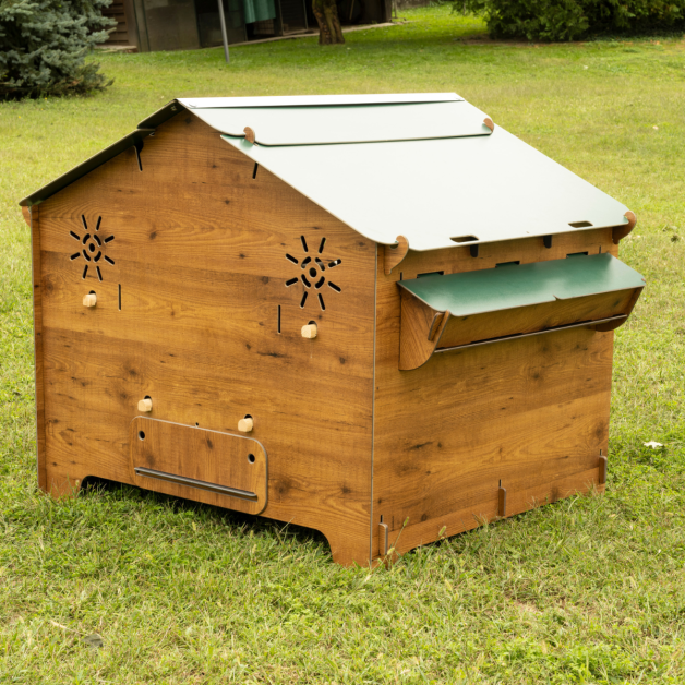 Poulailler en HPL haute qualité anti poux rouges