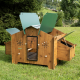 High-quality HPL chicken coop, red mite resistant