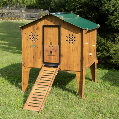 Kippenhok van hoogwaardig HPL, bestand tegen bloedluizen. Kippenhok van hoogwaardig HPL, bestand tegen bloedluizen.