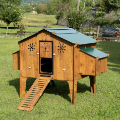 Poulailler en HPL haute qualité anti poux rouges Poulailler en HPL haute qualité anti poux rouges