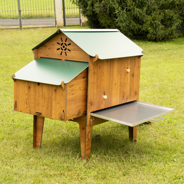 PILOTIS POUR POULAILLER EN HPL AVEC TIROIR PILOTIS POUR POULAILLER EN HPL AVEC TIROIR