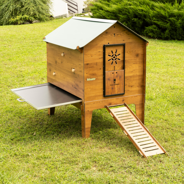 PILOTIS POUR POULAILLER EN HPL AVEC TIROIR PILOTIS POUR POULAILLER EN HPL AVEC TIROIR