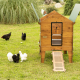 HPL CHICKEN COOP ON STILTS WITH DRAWER