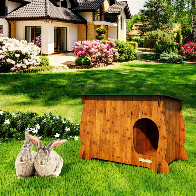 Konijnen- en knaagdierenhok Rabby in HPL Konijnen- en knaagdierenhok Rabby in HPL