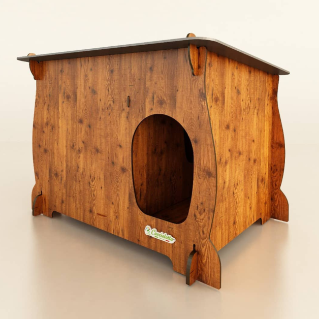 Rabbit and small rodent hutch Rabby in HPL