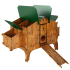 Clapiers Duplex in HPL : Hutch HPL:Size XL: 4 nests