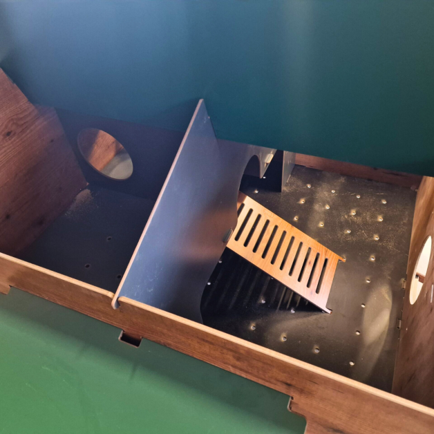 Clapiers duplex in HPL voor konijnen en knaagdieren Clapiers duplex in HPL voor konijnen en knaagdieren