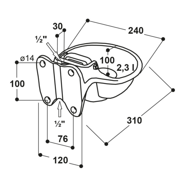 Drinkbak Suevia Drinkbak Suevia