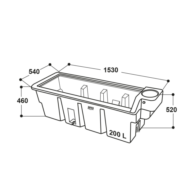 Prairie trough Suevia Prairie trough Suevia