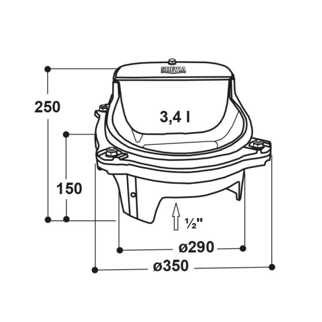 Abreuvoir chauffant pour buse Abreuvoir chauffant pour buse