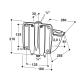Heated waterer Suevia 46-MS¾ – 24V, 80W