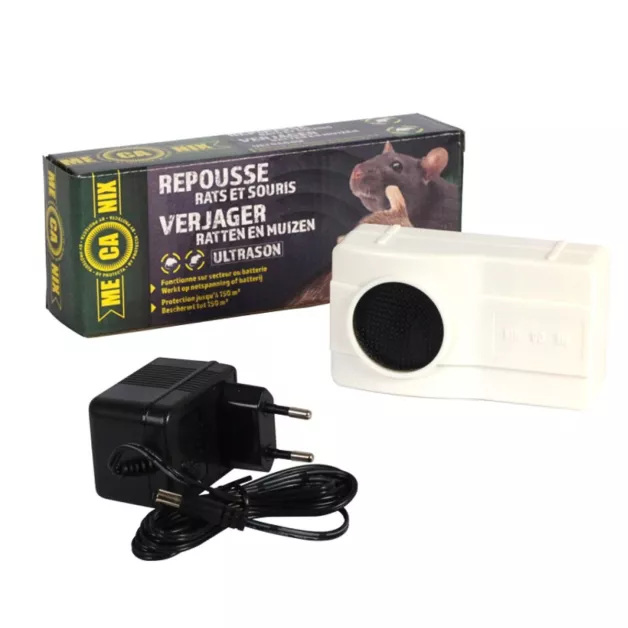 Ultrasonic rat and mouse repellent for chicken coops and storage areas