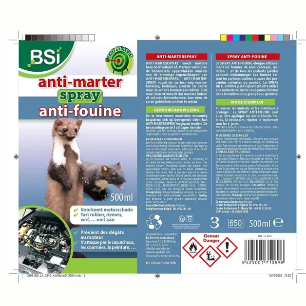 Spray répulsif anti fouines BSI - 500 ml