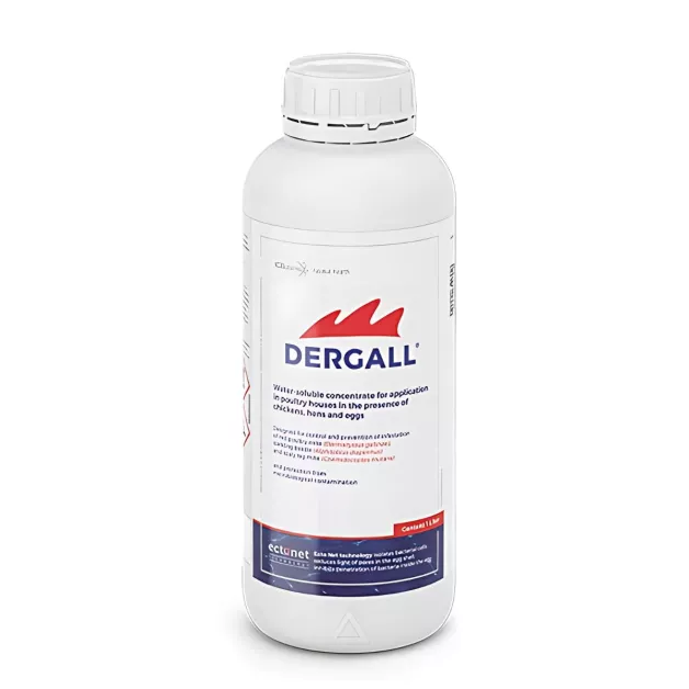 Dergall against red mites, moths, and darkling beetles