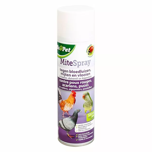 Mijtspray voor pluimvee tegen bloedluizen en vlooien - 500 ml