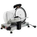 REBER ham slicer with a 25 cm blade and integrated sharpener