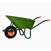 Kruiwagen 110 L met plastic bak
