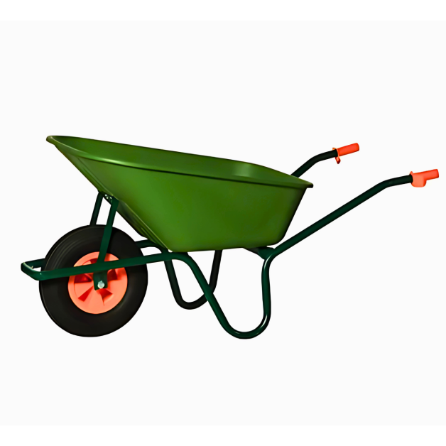 110 L wheelbarrow with plastic tray