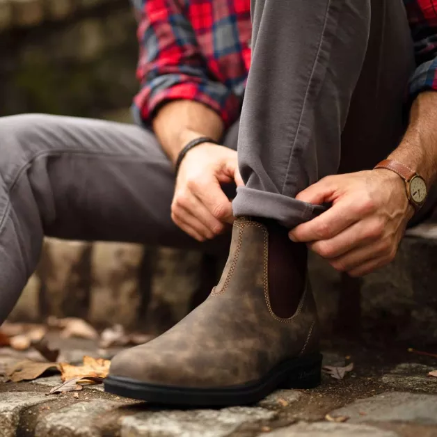 Blundstone 585 laarzen in rustiek bruin Blundstone 585 laarzen in rustiek bruin