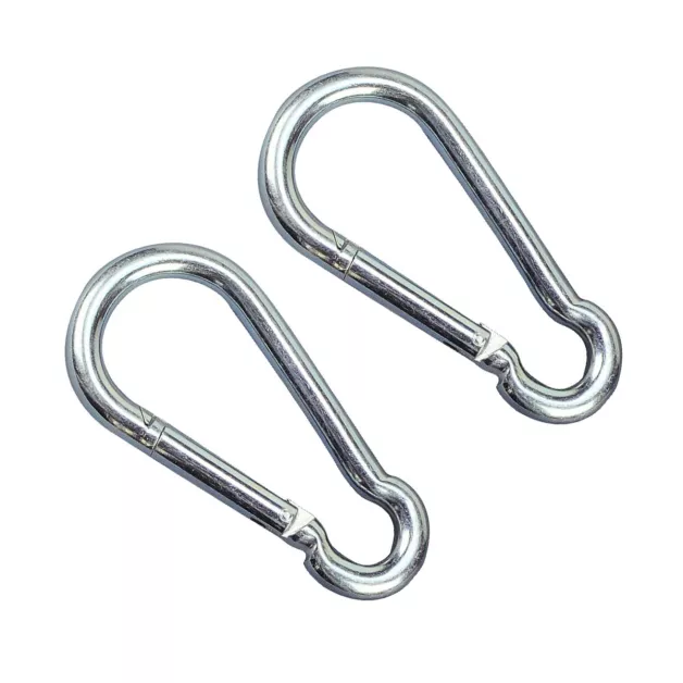 Galvanized steel carabiners