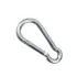 Galvanized steel carabiners : Size:80 x 8 MM by 2