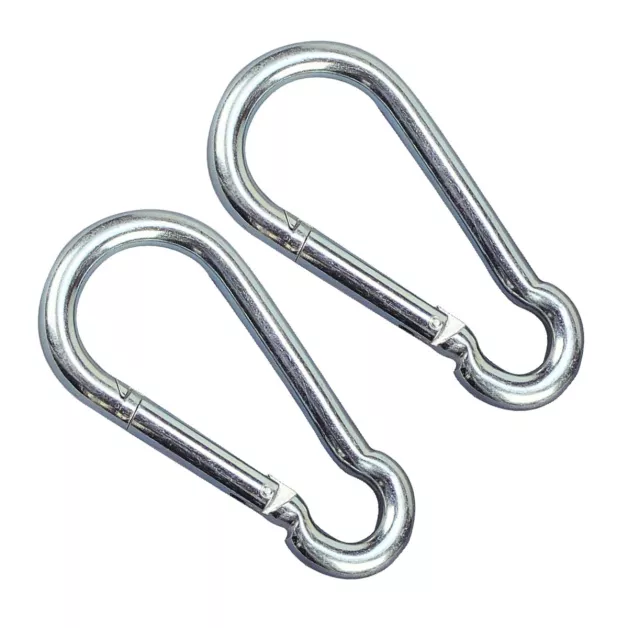 Galvanized steel carabiners