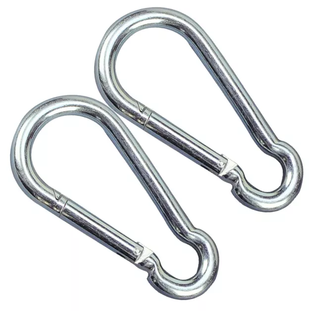 Galvanized steel carabiners