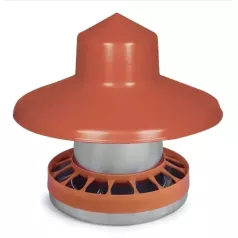 Gegalvaniseerd trechterkit van 10 kg voor pluimvee.