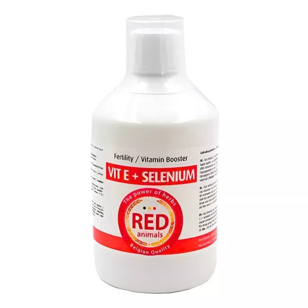 Fertility Dietary Supplement Vit E + Selenium Red Animals 500 ml