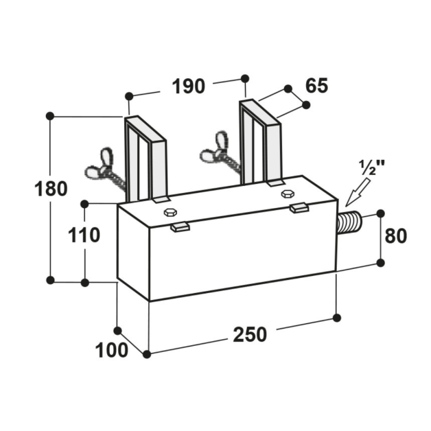 Flotteur avec capot inox Suevia 513
